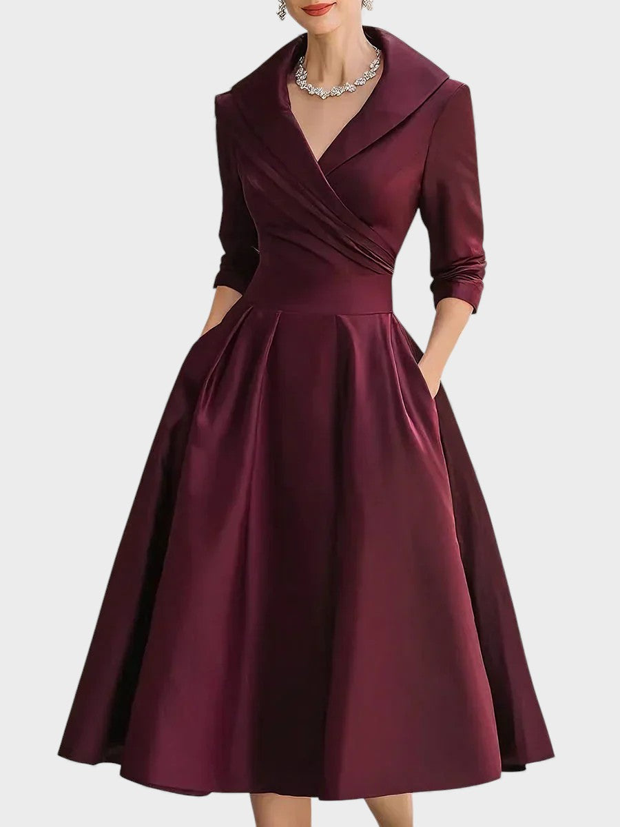 Clara™ | Vestido de satén elegante