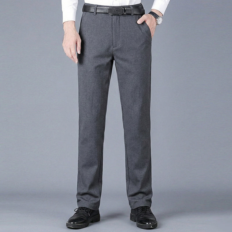 Pantalones casuales clásicos de alta elasticidad para hombre