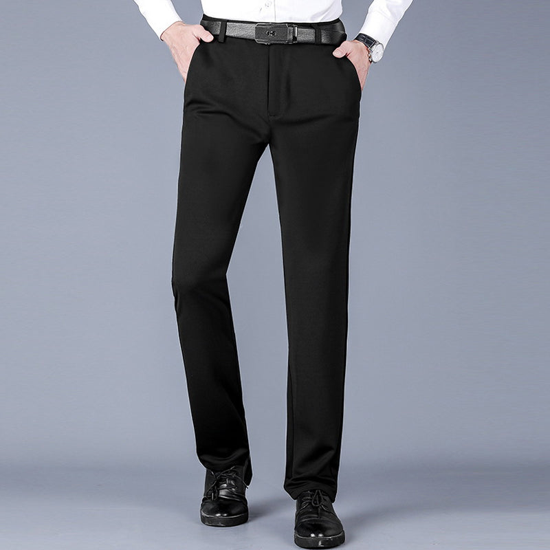 Pantalones casuales clásicos de alta elasticidad para hombre