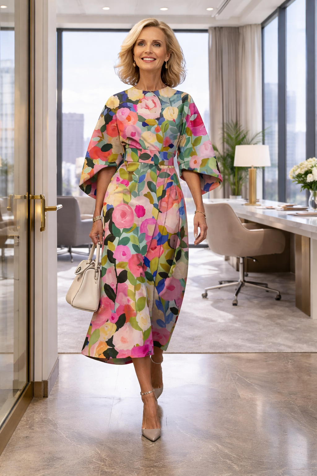 Noelia™ | Vestido floral elegante y fluido