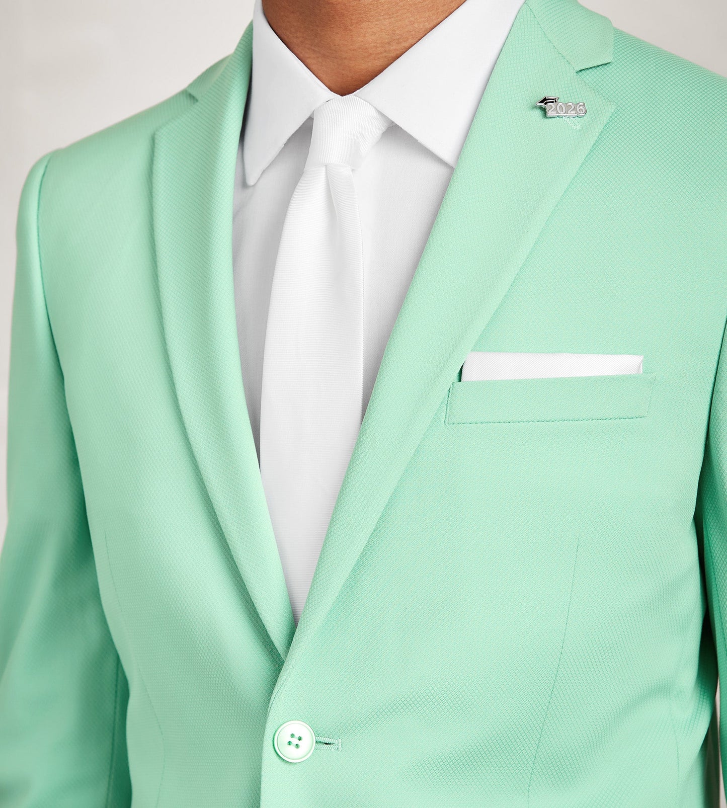 Slim Fit Green Solid Suit