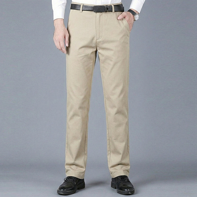 Pantalones casuales clásicos de alta elasticidad para hombre