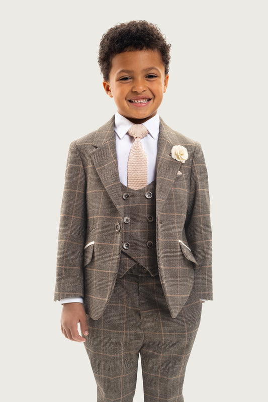 Conjunto formal Oxford de 3 piezas para niño