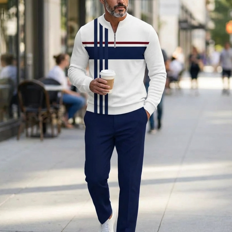 Conjunto de Sudadera y Pantalón para Hombre con Estampado Gráfico