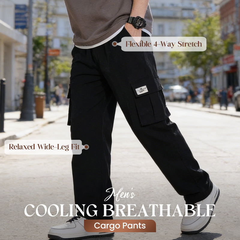 Pantalones cargo transpirables y refrescantes para hombre
